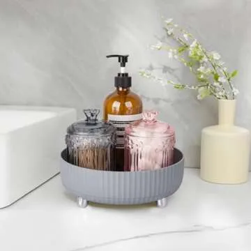 Anyoifax 360° Rotating Makeup Organizer Tray for Vanity