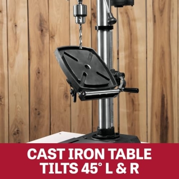 JET 12-Inch Variable-Speed Drill Press for Precision Work