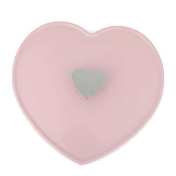 Martha Stewart Heart Shaped 4-Quart Enamel Cast Iron Dutch Oven - Pink
