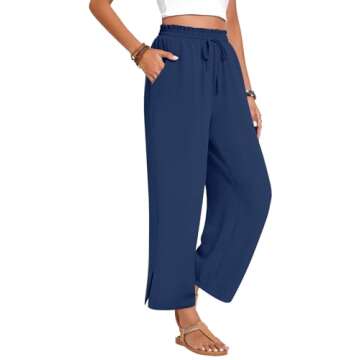 Anyhold Women’s Wide Leg Lounge Pants – Chic Comfort