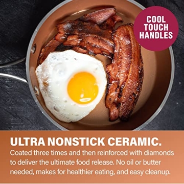 Gotham Steel Hammered 15 Pc Nonstick Cookware Set