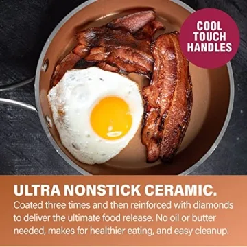 Gotham Steel Hammered 15 Pc Nonstick Cookware Set