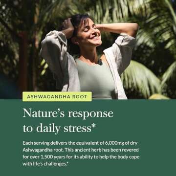 Gaia Herbs Organic Ashwagandha Gummies, Stress Support, Cinnamon, Ginger, Gluten Free, Vegan, 45 Count