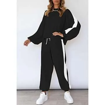 Viottiset Women's 2 Piece Outfits Sweatsuit - Chic & Comfortable Knit Set