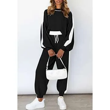 Viottiset Women's Knit Pullover Sweatsuit Set