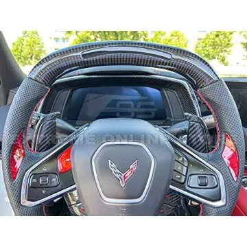 Extreme Online Store Replacement for 2020-Present Chevrolet Corvette C8 | GM Factory Style Carbon Fiber Interior Speedometer Gauge Cluster Trim