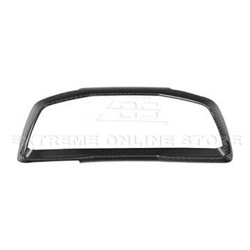 Extreme Online Store Replacement for 2020-Present Chevrolet Corvette C8 | GM Factory Style Carbon Fiber Interior Speedometer Gauge Cluster Trim