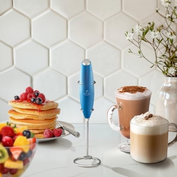 Zulay Milk Frother - Handheld Foam Maker for Lattes and More