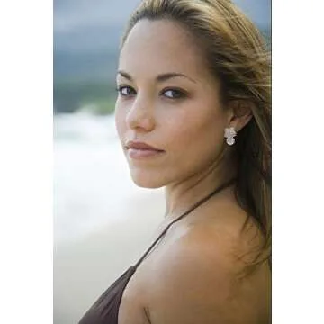 925 Sterling Silver Cubic Zirconia Stud Earrings for Women, Snowflake Pearl Rhinestone Earrings Luxury Bridal Flower Fashion Jewelry