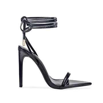 Liliana Lace Up Stiletto High Heel Sandals for Women