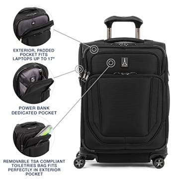 Travelpro Crew Versapack Softside Expandable Carry on Luggage