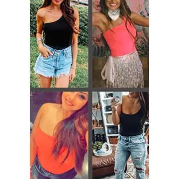 Nlife One Shoulder Bodysuit for Women – Stylish & Comfortable