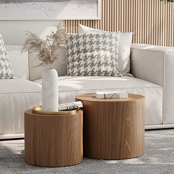 Homtique Nesting Coffee Table Set for Stylish Functional Living