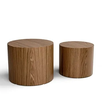 Homtique Nesting Coffee Table Set - Modern Style & No Assembly