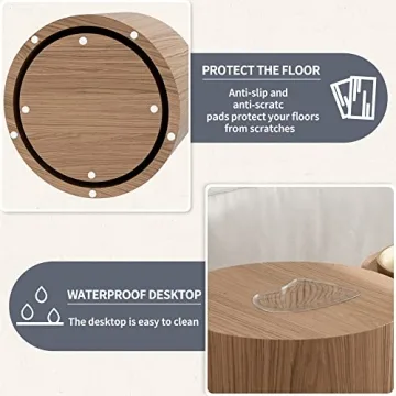 Homtique Nesting Coffee Table Set - Modern Style & No Assembly