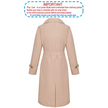 Stylish Rainproof Women's Beige Trench Coat by RISISSIDA