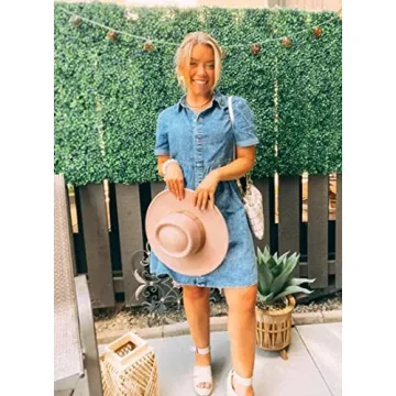 Stylish luvamia Women's Denim Babydoll Dress for Summer