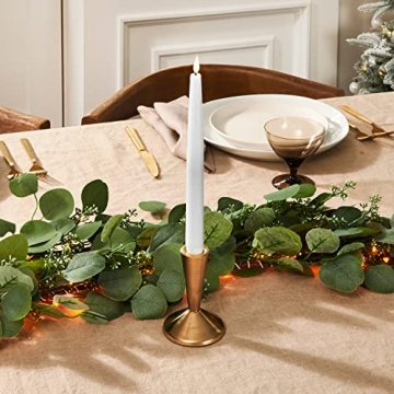 LampLust Flameless Taper Candles Set with Remote Control, 9 Inch