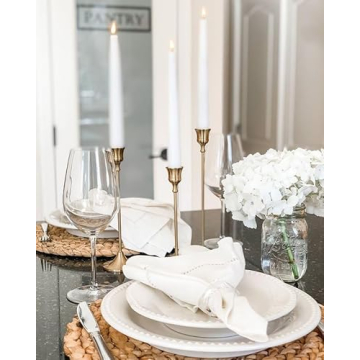 LampLust Flameless Taper Candles Set with Remote Control, 9 Inch