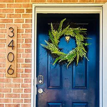 5" Stainless Steel Floating House Number, Metal Modern House Numbers, Garden Door Mailbox Decor Number with Nail Kit, Coated Black, 911 Visibility Signage (3)