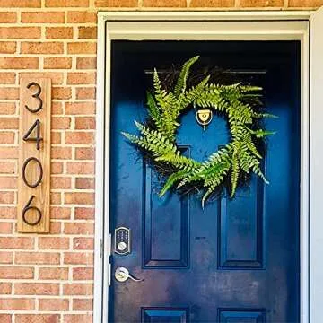 5" Stainless Steel Floating House Number, Metal Modern House Numbers, Garden Door Mailbox Decor Number with Nail Kit, Coated Black, 911 Visibility Signage (3)