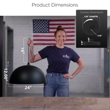 Elegant Steel Lighting Co. Westwood Pendant Light 24 inch