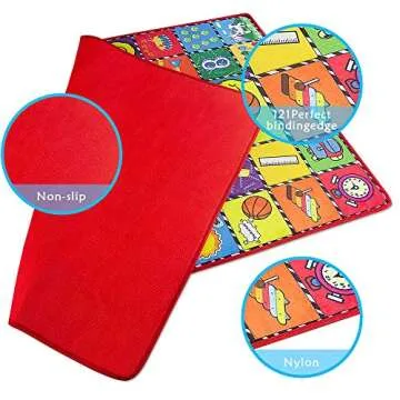 teytoy Baby Rug for Crawling - How Many are There? Kids Area Rugs Educational Play Mat for Room Decor, Count Game, Learn Animals, Expressions, Family Beach Carpet Outdoor Indoor Gift 3.4' x 5'