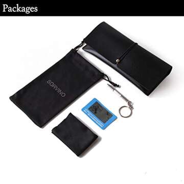 SORVINO Oversized Aviator Sunglasses for Women Men Polarized Dark Black Glasses Trendy