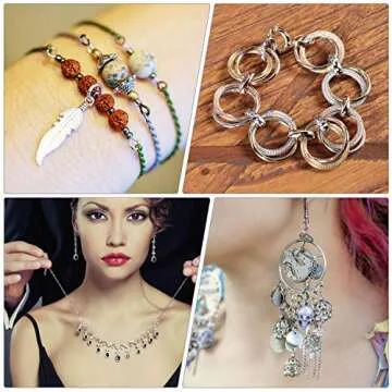 Jump Rings, Cridoz 2340Pcs Open Jump Rings and Lobster Clasps Jewelry Making Supplies Kit for Necklace and Jewelry Repair
