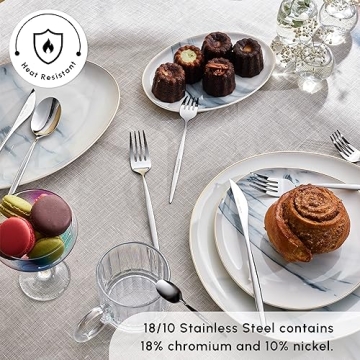 Luxury 60-Piece Cutlery Set for 12 Stainless Steel Elegance