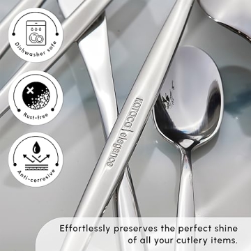 Luxury 60-Piece Cutlery Set for 12 Stainless Steel Elegance