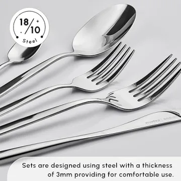 Luxury 60-Piece Cutlery Set for 12 Stainless Steel Elegance
