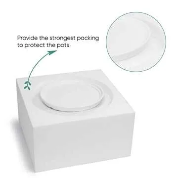 Greenaholics White Ceramic Plant Pot - 8.8 Inch Indoor Wide Planter Large Round Bowl Pots with Saucer and Drainage Hole for Scindapsus Aureum and Ivy Vine