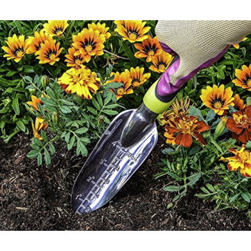 Durable Edward Tools Transplanter Trowel with Ergonomic Handle