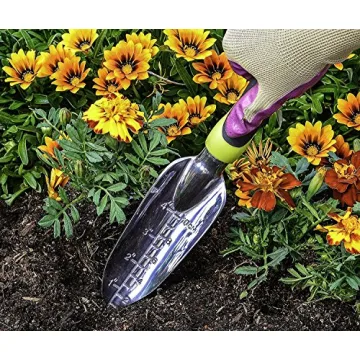 Durable Edward Tools Transplanter Trowel with Ergonomic Handle