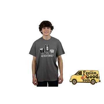 Never Forget Graphic Novelty Sarcastic Funny T Shirt XL Charcoal