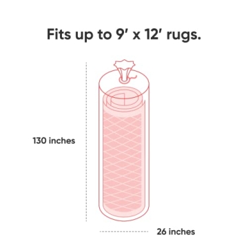 Hulsky Heavy Duty Rug Storage Bag - 9x12 Rug Protector