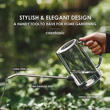 Watering Can Indoor, Small Watering Cans for House Plants, Succulents and Flowers, Long Spout, 1 Lit...