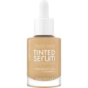 Catrice | Nude Drop Tinted Serum Foundation | Lightweight, Hydrating, Buildable Coverage | Enriched with Hyaluronic Acid & Vitamin E | Vegan & Cruelty Free (040N)