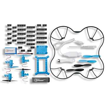 Top Race STEM Educational DIY Drone - 54-Piece Quadcopter Kit