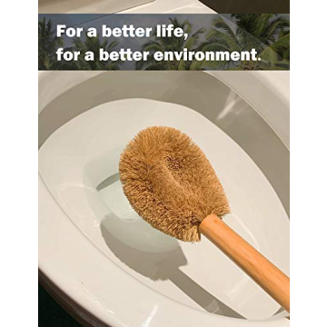 Eco-Friendly Coconut Fiber Toilet Brush for Sustainable Living