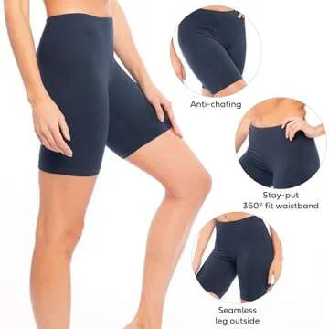 Sexy Basics Womens Ultra Soft Yoga Bike Short | Stretch Boxer Briefs | Multi Packs