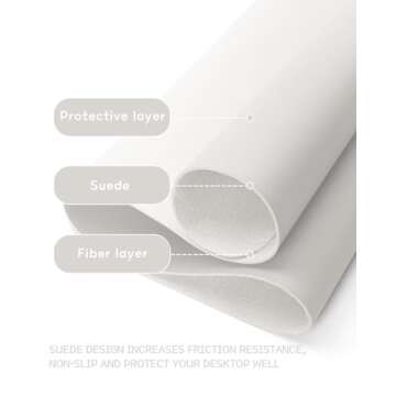 Non-Slip Leather Desk Pad - Large Waterproof Protector