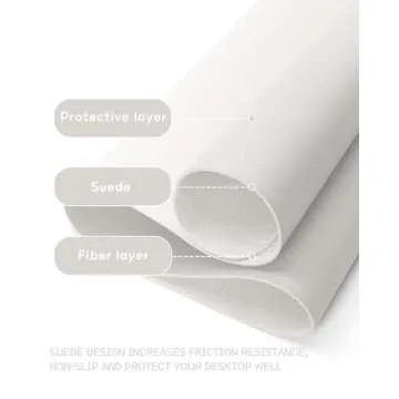 Non-Slip Leather Desk Pad - Large Waterproof Protector