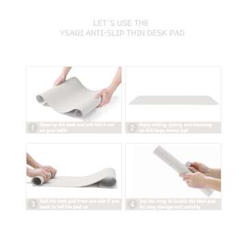 Non-Slip Leather Desk Pad - Large Waterproof Protector