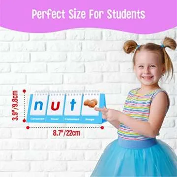 CVC Word Flip Chart for Kids - Double Sided Learning Tool