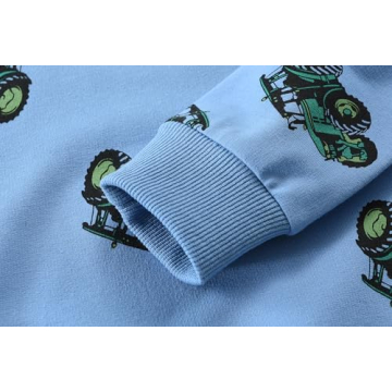 DDSOL Toddler Boys Long Sleeve Graphic Sweatshirt