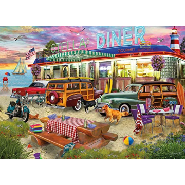 Ceaco - David Maclean - 1000 Piece Beach Diner Jigsaw Puzzle