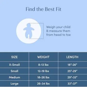 SleepingBaby Zipadee-Zip Transitional Swaddle Sack, 3-6 Month - Roomy Zipper Swaddle for Easy Diaper Changes and Proper Hip Development - Baby Swaddle Sack, X-Small - Blue/Cream