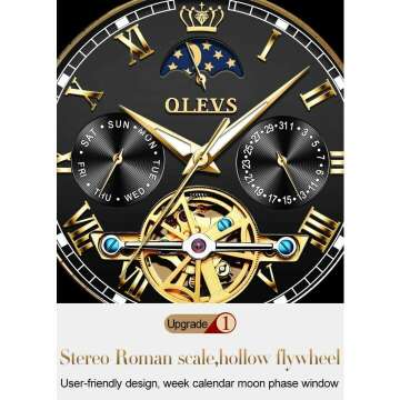 OLEVS Couple Pair Watches for Men & Women - Gift Set